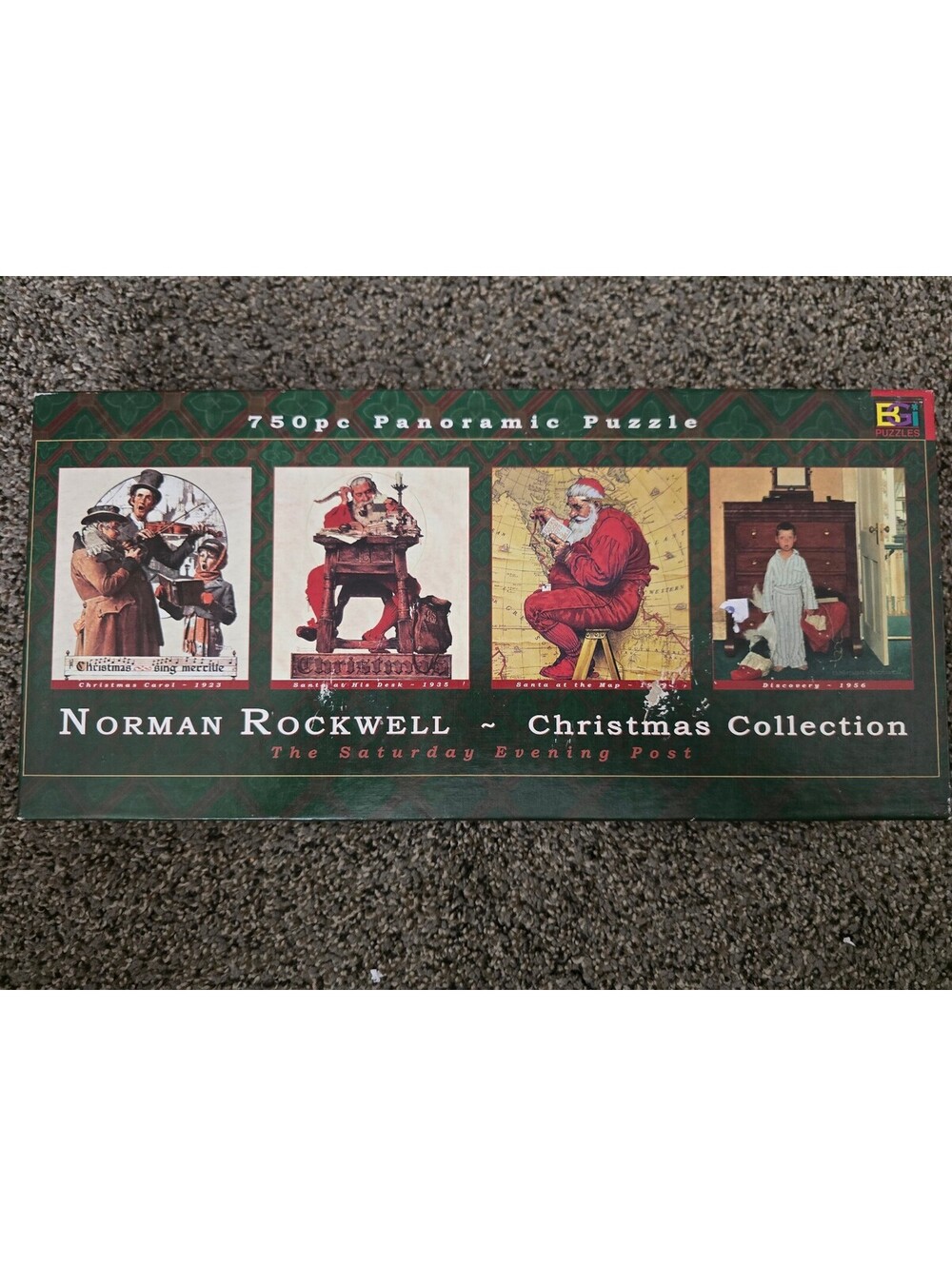 Norman Rockwell Christmas Collection 750pc Panoramic Puzzle